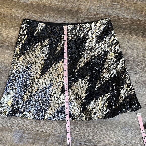 FRENCH CONNECTION Emin Sequined Mini Skirt Size US 6 NWOT - Picture 10 of 10